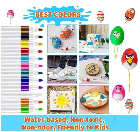 12 Double Headed Waterproof Colour Pens